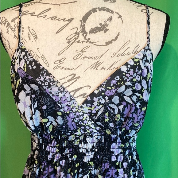 Roulette Blue and White Sleeveless Maxi Sundress - Picture 6 of 9